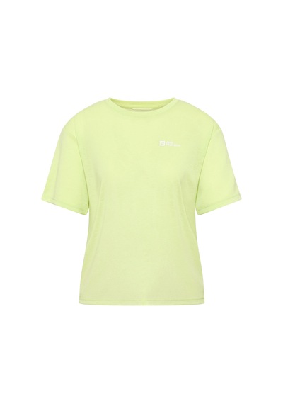 Jack Wolfskin Vonnan Crop T W Sarı Kadın Kısa Kol T-shirt 000000000102233079 Sari
