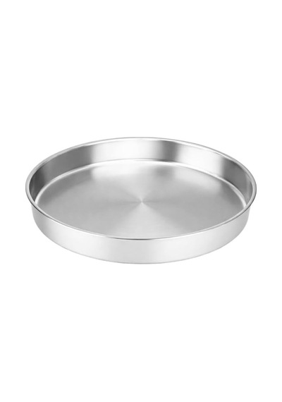 Paslanmaz Çelik Yuvarlak Fırın Tepsisi, 40x6 Cm, 7 Lt, Inox, Tek Parça, Ev Ve Profesyonel Mutfaklar İçin Diğer