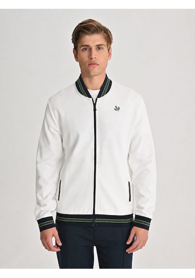Fenerbahçe Ekru Trend Cep Detaylı Erkek Sweatshirt