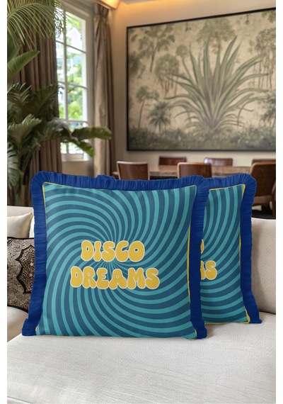 Retro Disko Dreams Saçaklı Yastık Kılıfı - Enerjik Pop Art Turkuaz Lacivert Püsküllü Kırlent Kılıfı Sakin Vadi Halo Retro Disko Dreams Saçaklı Yastık Kılıfı - Enerjik Pop Art Turkuaz Lacivert Püsküllü Kırlent Kılıfı Sakin Vadi Halo
