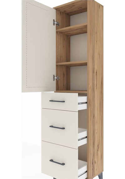 Arges Dolap 3 Raflı 3 Çekmeceli Tek Kapaklı 44x30x182 Çam-aytaşı Çam Arges Dolap 3 Raflı 3 Çekmeceli Tek Kapaklı 44x30x182 Çam-aytaşı Çam