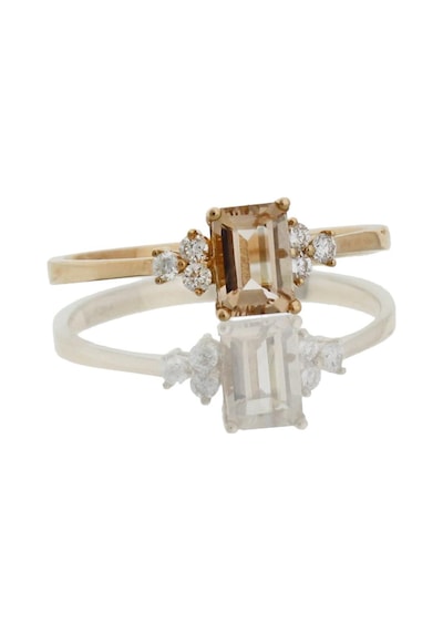 Morganite Taşlı Tasarım Pırlanta Yüzük