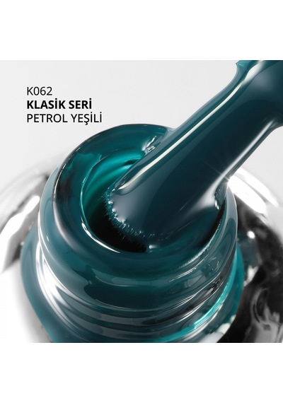 Kalıcı Oje K062, Petrol Yeşili, 10 Ml