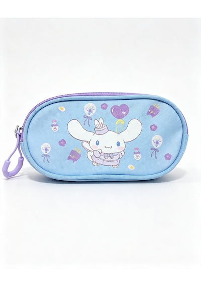 Cinnamoroll Baskılı Özel Tasarım Ortopedik Su Geçirmez Okul Çantası Ve Kalemlik Seti Mavi