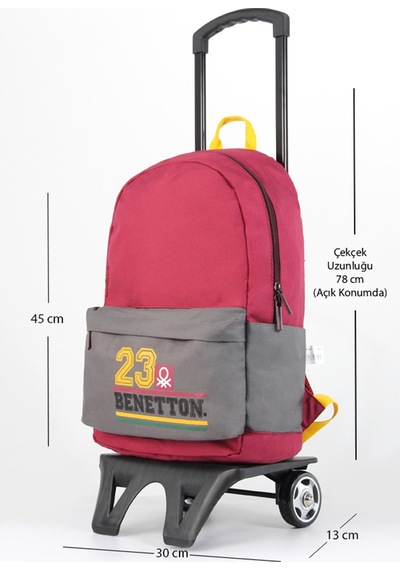 United Colors of Benetton Çekçekli Ilkokul Çantası 76015