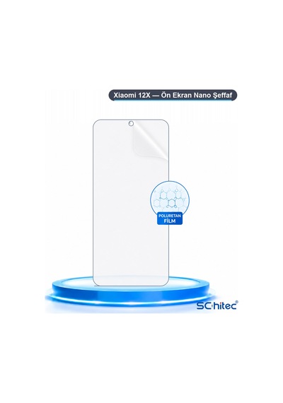Xiaomi 12x Uyumlu Ön Yüzey Nano Şeffaf Hidrojel Ekran Koruyucu 51034025
