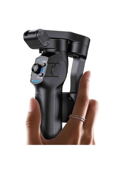 Fuchsia Sf27 360 Ayarlanabilir Katlanabilir Tripodlu 3 Eksenli Bluetooth Selfie Gimbal Stabilizatör