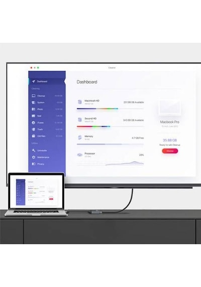 Polham 4K HDMI to Type-C Dönüştürücü 60Hz 20CM Type-C Görüntü Akt