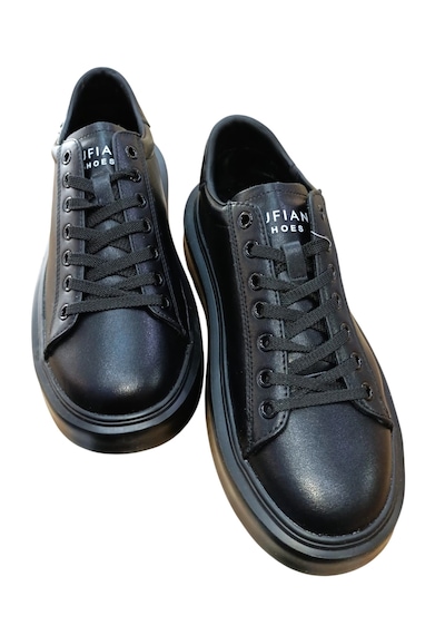 Lufian 11230234 Gage Erkek Deri Sneaker Ayakkabı Siyah Cilt Siyah1