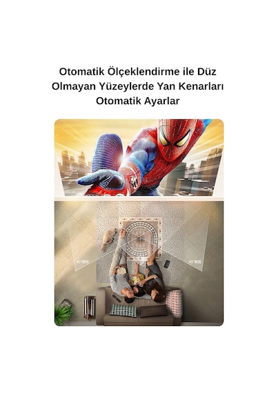 Wearfitpro K2 Powerbank Şarjlı 4k Çözünürlük Android Projeksyion Cihazı 5g Wifi Destekli Full Hd Projektör