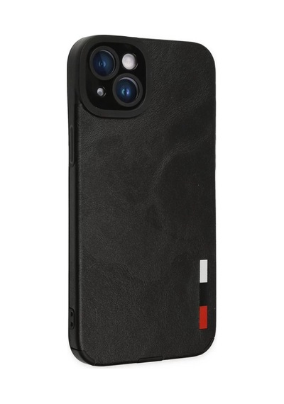 Newface Apple Uyumlu İphone 14 Plus Kılıf Loop Deri Silikon - Siyah