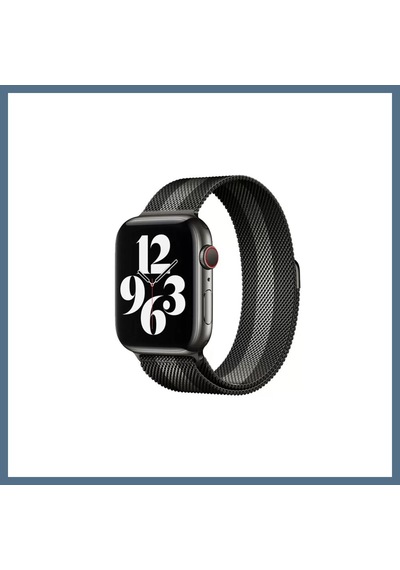 Buradabulabilirsin Watch 38mm Uyumlu Metal Mıknatıslı Kordon - Siyah-beyaz Bbz