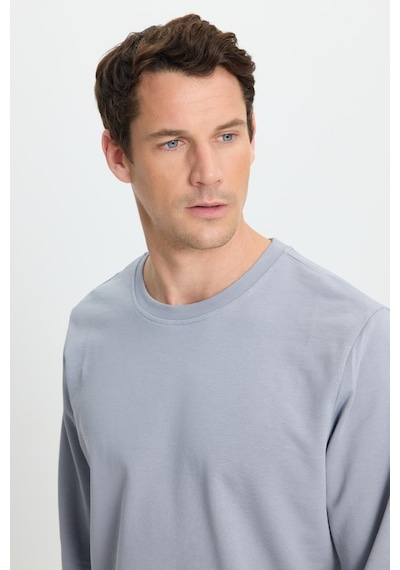 Tudors Erkek Relax Fit Rahat Kesim %100 Pamuk 2 İplik Bisiklet Yaka Açık Gri Sweatshirt-41517 Açık Gri Tudors Erkek Relax Fit Rahat Kesim %100 Pamuk 2 İplik Bisiklet Yaka Açık Gri Sweatshirt-41517 Açık Gri