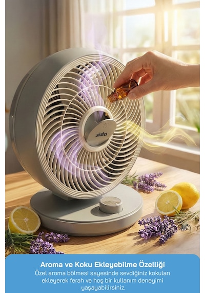 Sinbo Sf-7701 Masaüstü Vantilatör Fan Koyu Gri