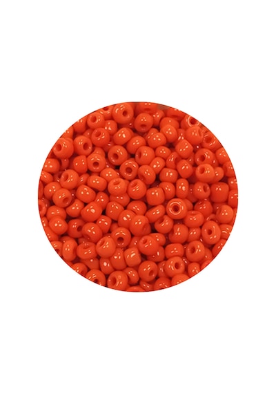 Dökme Cam Kum Boncuk 11/0 2 Mm - 60 Gram - Turuncu - Bnc048