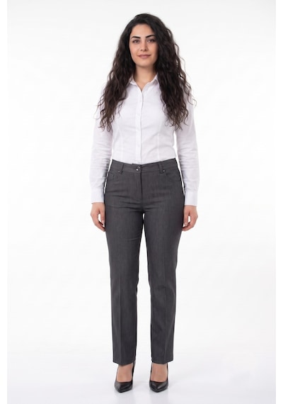 Baglan Kadın 5 Cep Kumaş Pantolon Bgl-st05668 Füme