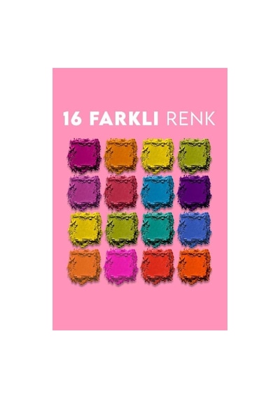 16'lı Yaz Far Paleti - 2'li Set Pembe