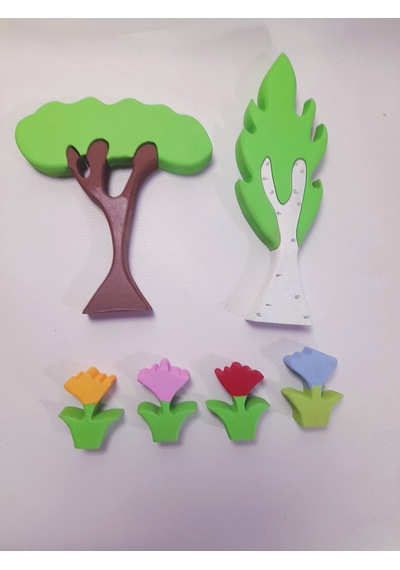 Woxwood Ahşap Çiftlik Kümes Hayvanları Oyuncak Seti- Montessori - Waldorf