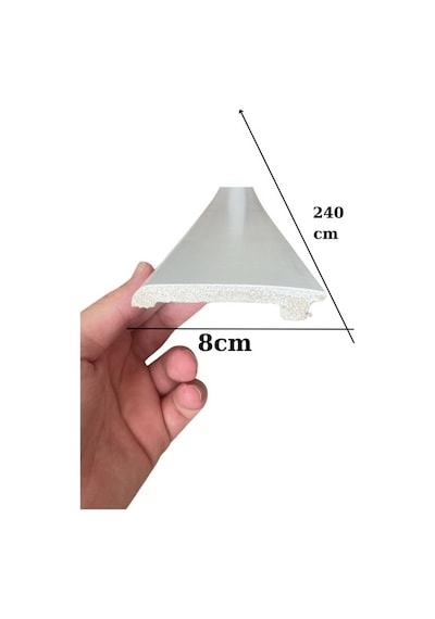 8cmx240cm Munut Pvc Süpürgelik Suya Neme Dayanıklı Pvc Parke Seramik Salon Mutfak Süpürgeliği