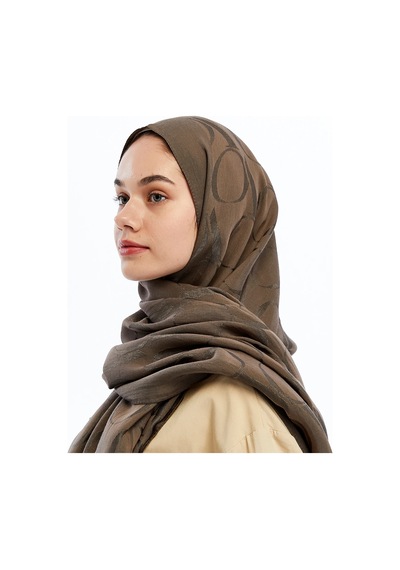 Valentino Orlandi Alia Vo Motif Desen Şal - 6545 Vizon