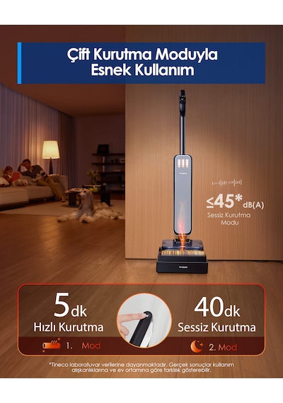 Tineco Floor One S9 Scientist 22000 Pa Şarjlı Süpürge