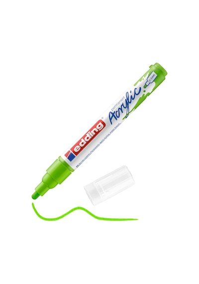 Boya Sanatı Markör Kalemleri - Kumaş Cam Metal Kalem - Siyah Beyaz Her Birinden 1 Adet Genel