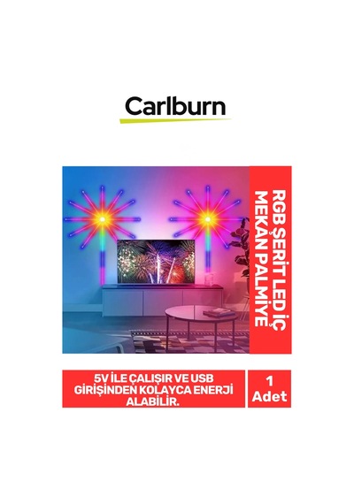 Özel Üretim Ip20 Koruma 5v Usb Giriş Yapıştırılabilen Rgb Şerit Led İç Mekan Palmiye Aydınlatma
