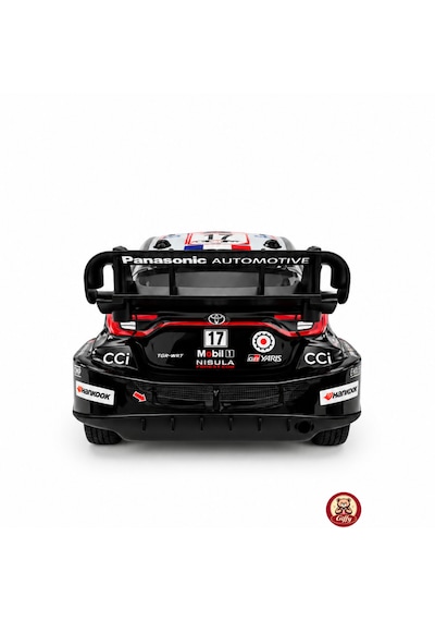 Oyuncak Uzaktan Kumandalı Toyota Gr Yaris 4x4 Drift Ralli Arabası 15 Km Hız Şarjlı Led Işıklı 7.4v 500 Mah Yedek Drift Tekerli Rc Araba Siyah