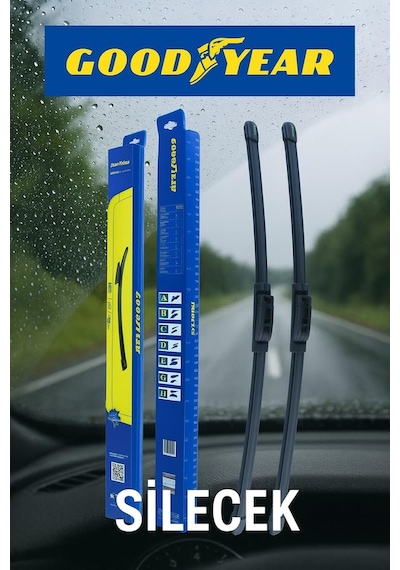 Ford Transit Connect 2002-onwards İle Uyumlu Supermute 2'li Silecek Takımı, 550mm 500mm