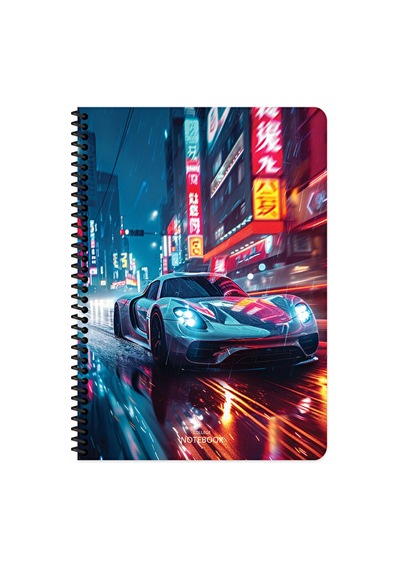 3 Adet Keskin A4 80 Yp.çiz. Karton Kp.spr.arabalar Defter