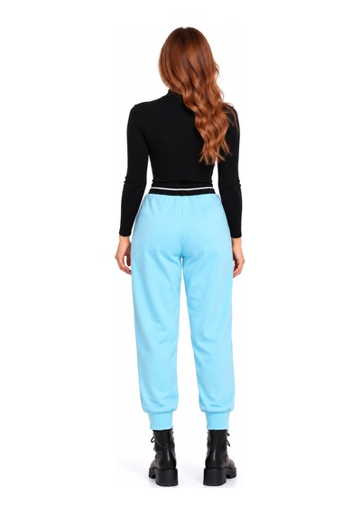 Neden Tekstil Kadın Beli Lastikli Mavi Jogger Eşofman Altı