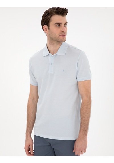 Pierre Cardin Erkek Buz Mavisi Tişört Basic 50306448-vr095 Buz Mavisi