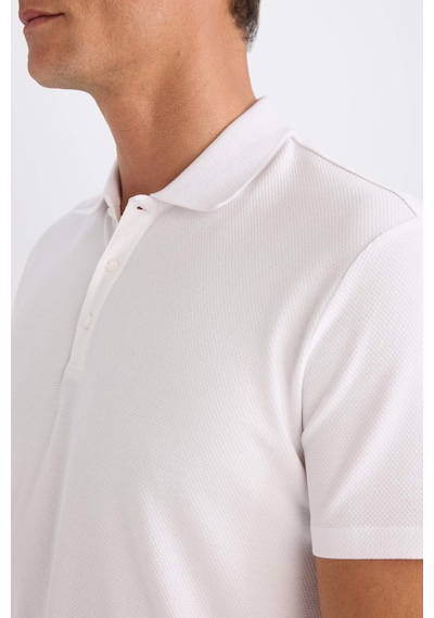DeFacto Slim Fit Dar Kesim Polo Yaka Kısa Kollu Pamuklu Modal Karışımlı Basic Düz Tişört M6609AZ24SPWT34 DeFacto Slim Fit Dar Kesim Polo Yaka Kısa Kollu Pamuklu Modal Karışımlı Basic Düz Tişört M6609AZ24SPWT34