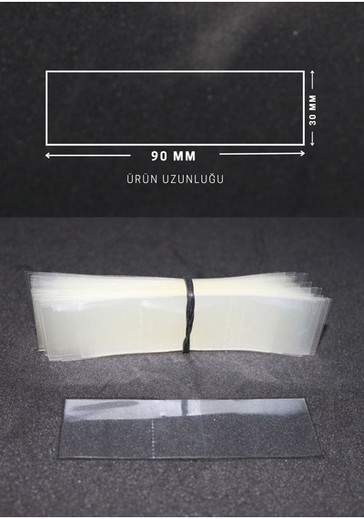Standart Kavanoz Güvenlik Emniyet Bandı 100 Adet 52-53 MM Ağız Çapına Uygun 90 x 30 MM Baskısız