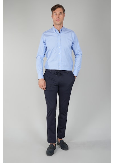 Bisse Erkek Regular Fit Pamuk Klasik Mavi Gömlek Gmkls252132 D35 Mavi