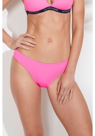 U.S. Polo Assn. Kadın Pembe Brazilian Bikini Alt 21512