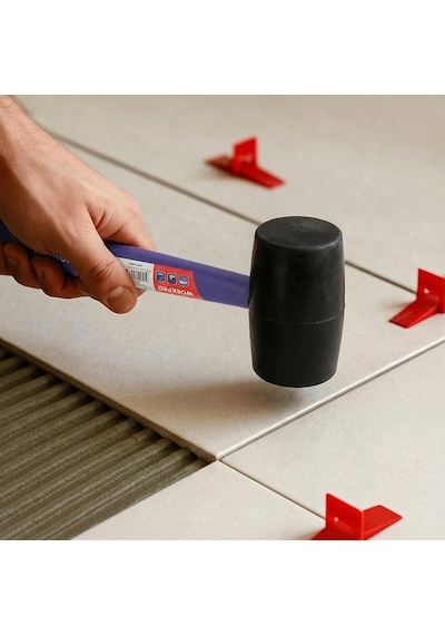 Workpro Wp241041 57mm 450gr Pvc Pp Saplı Siyah Kauçuk Tokmak