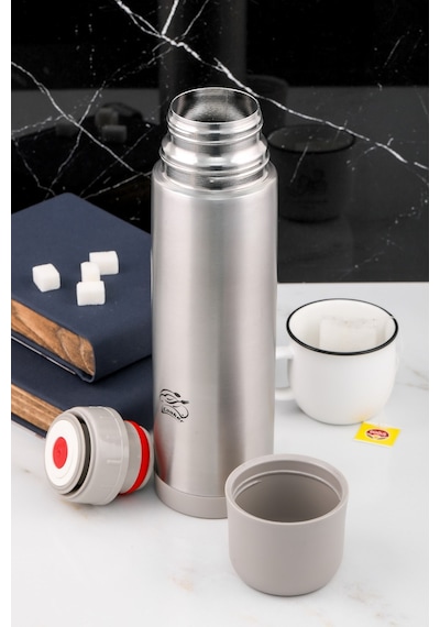 Cooker 0.75 Litre Çelik Termos Gri Ckr2002 Gri