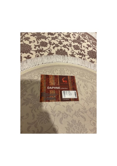 Daphne 10455a Lila Oval Halı Çok Renkli