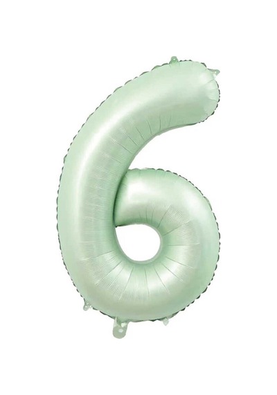 Yeşil 6 Rakam Folyo Balon 76cm Yeşil
