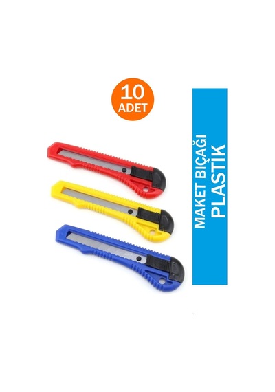Maket Bıçağı Plastik 10 Adet