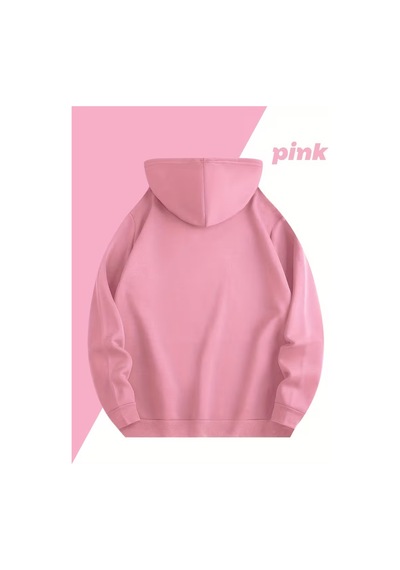 Nevermind Te Amo Çift Hoodie Oversize Unisex Sevgili Kombin Sweatshirt Pembe