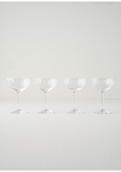 Bella Maison Columba Kristal 4'lü Cup Naturel 220 Cc Naturel