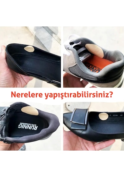 Suni Deri Ayakkabı Tamir Yaması Topuk Desteği Arkası Yapışkanlı