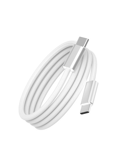 Wiwu Wi-c101 Essen Serisi Type-c To Type-c Hızlı Şarj Özellikli Data Ve Şarj Kablosu 240w 1.5m Beyaz