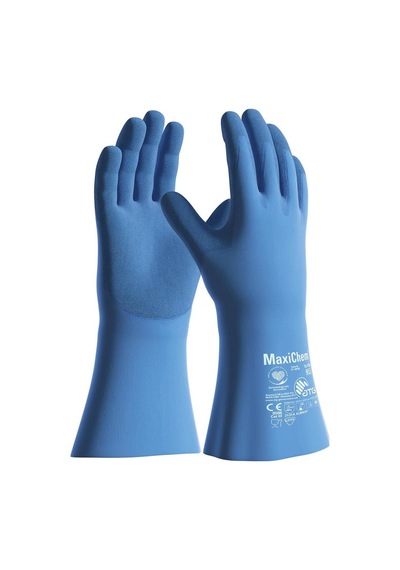 Maxichem With Trıtech 76-730 Daha İnce Ve Konforlu Kimyasal İş Eldiveni 35 Cm Çok Renkli