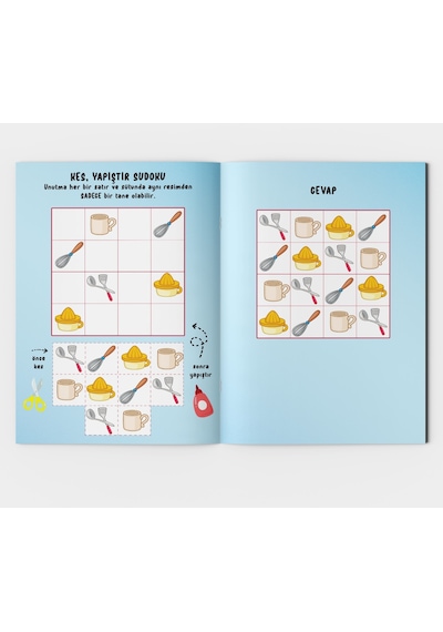 Çocuklar için Sudoku - Seviye 3 5-6 Yaş