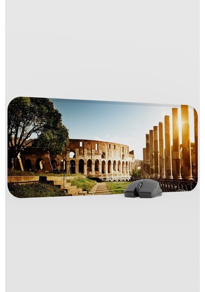 Roma İtalya V3 70x30 Xl Gaming Kauçuk Kaymaz Taban Mouse Pad Fare Altlığı