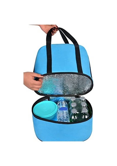Isı Yalıtımlı 2 Bölmeli Termos Çanta 26 Litre Açık Bej