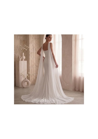Ezni Atelier Şifon Gelin Pelerini 50x400 Cm Transparan Gelinlik Pelerini Uzun Gelin Pelerini Zarif Düğün Pelerini Beyaz Beyaz Ezni Atelier Şifon Gelin Pelerini 50x400 Cm Transparan Gelinlik Pelerini Uzun Gelin Pelerini Zarif Düğün Pelerini Beyaz Beyaz